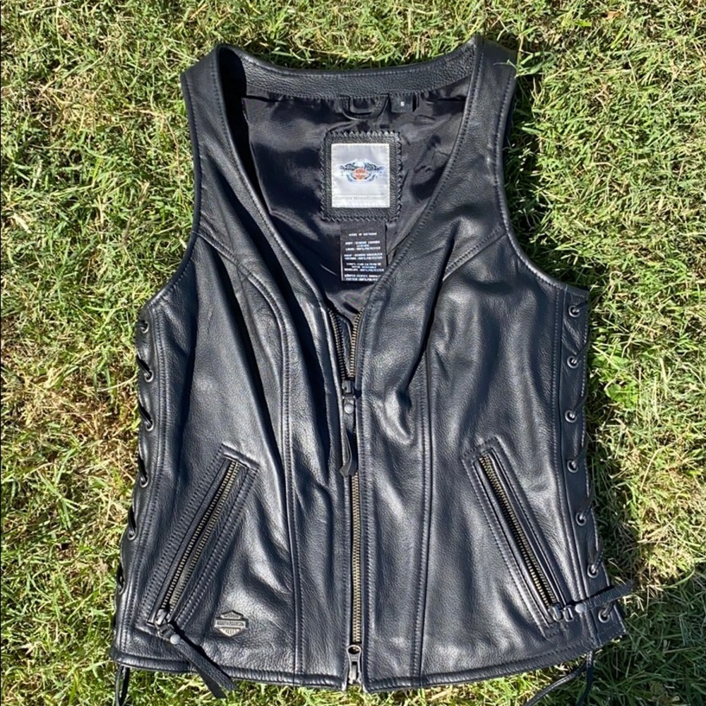 Harley Davidson leather vest